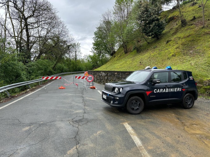 Frana ad Ailoche, interrotta la strada comunale per l’Alpe Noveis