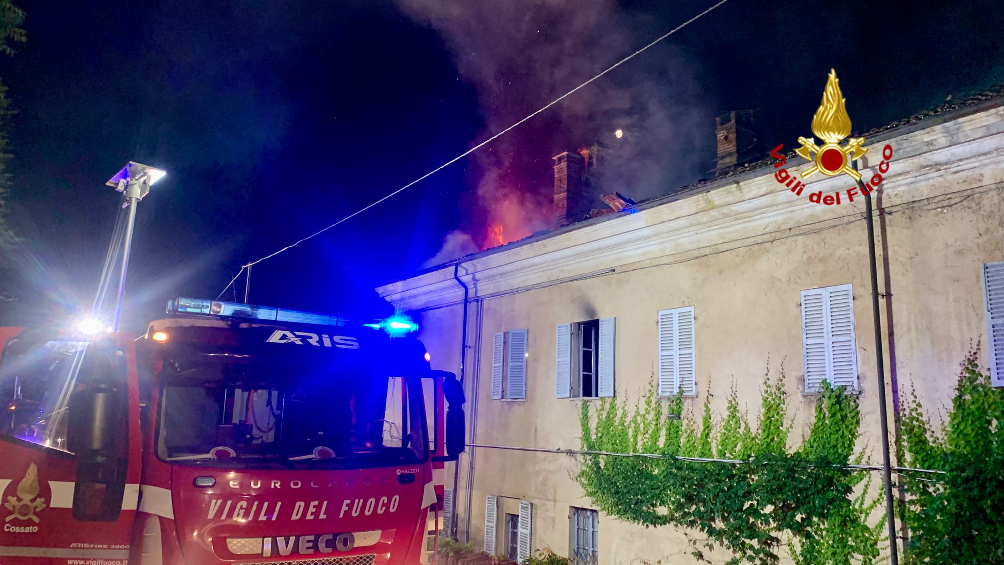 Incendio a Bioglio 1 Incendio in abitazione nella notte