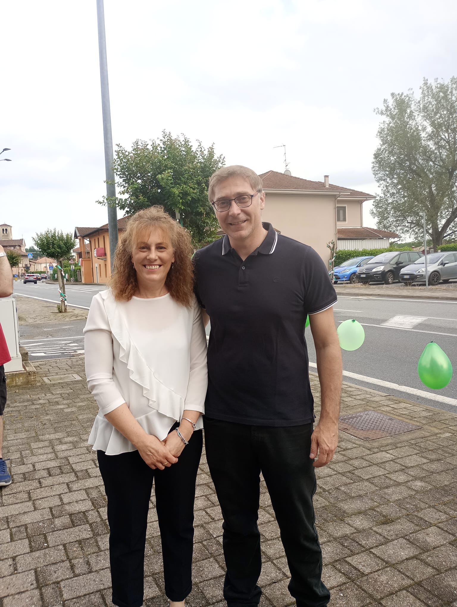 Simona Ballarin e sindaco Casana