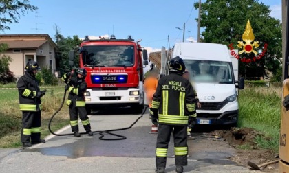 Fuga di gas e infortunio sul lavoro a Salussola San Secondo