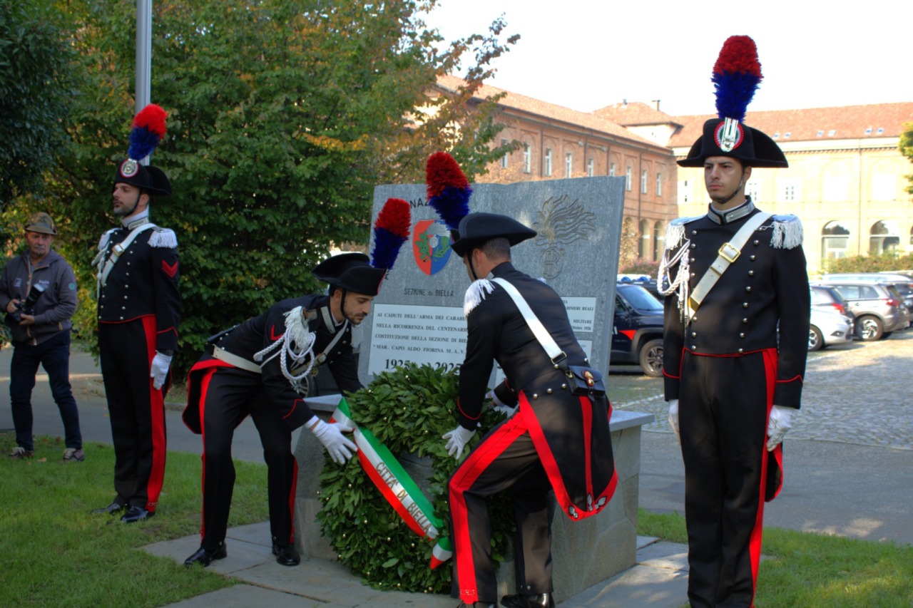 Biella inaugura il cippo dedicato al carabiniere Aldo Fiorina