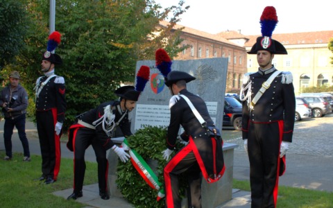 Biella inaugura il cippo dedicato al carabiniere Aldo Fiorina