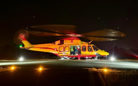 Soccorso notturno sul Monte Bo: escursionista colto da ipotermia recuperato in elicottero