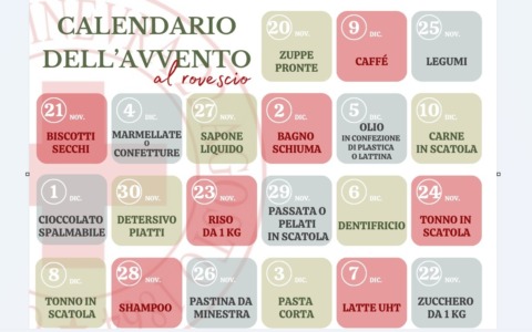 Il Calendario dell’Avvento al Rovescio della Croce Rossa Italiana – Comitato di Biella