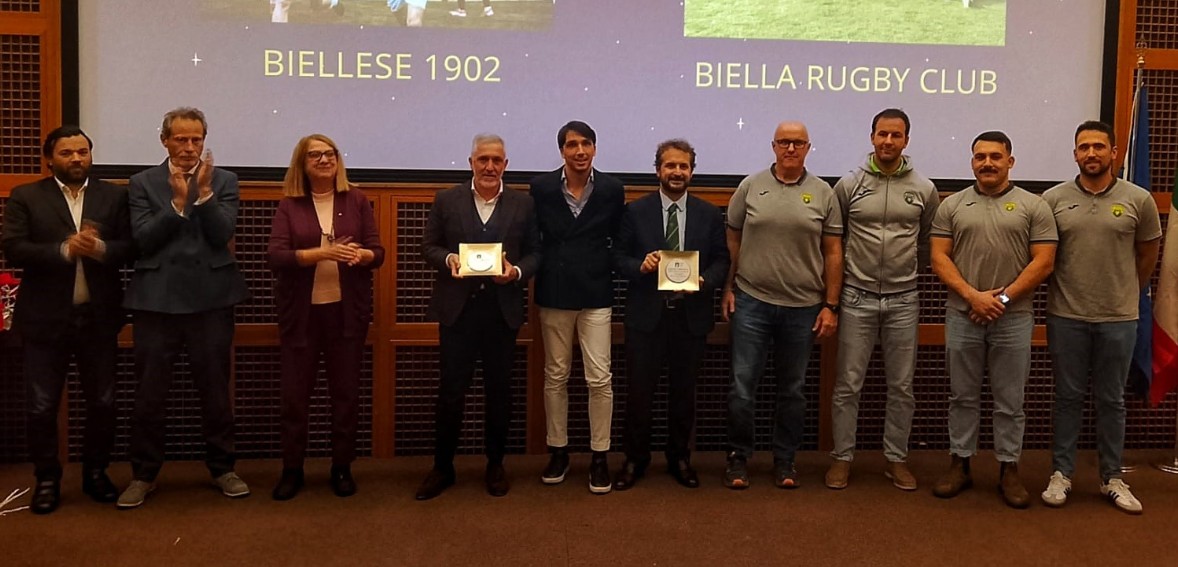 Benemerenze Coni, la notte piena di stelle dello sport biellese