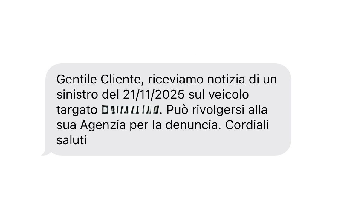 Incidente finto con targa vera