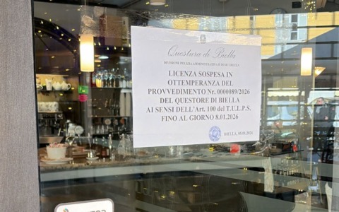 Bar chiuso per quattro giorni a Biella: sospesa la licenza per motivi di sicurezza