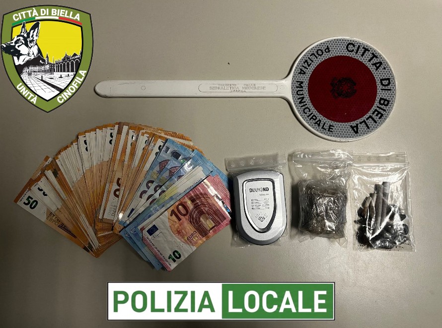 Spaccio in centro città sventato dalla Polizia locale