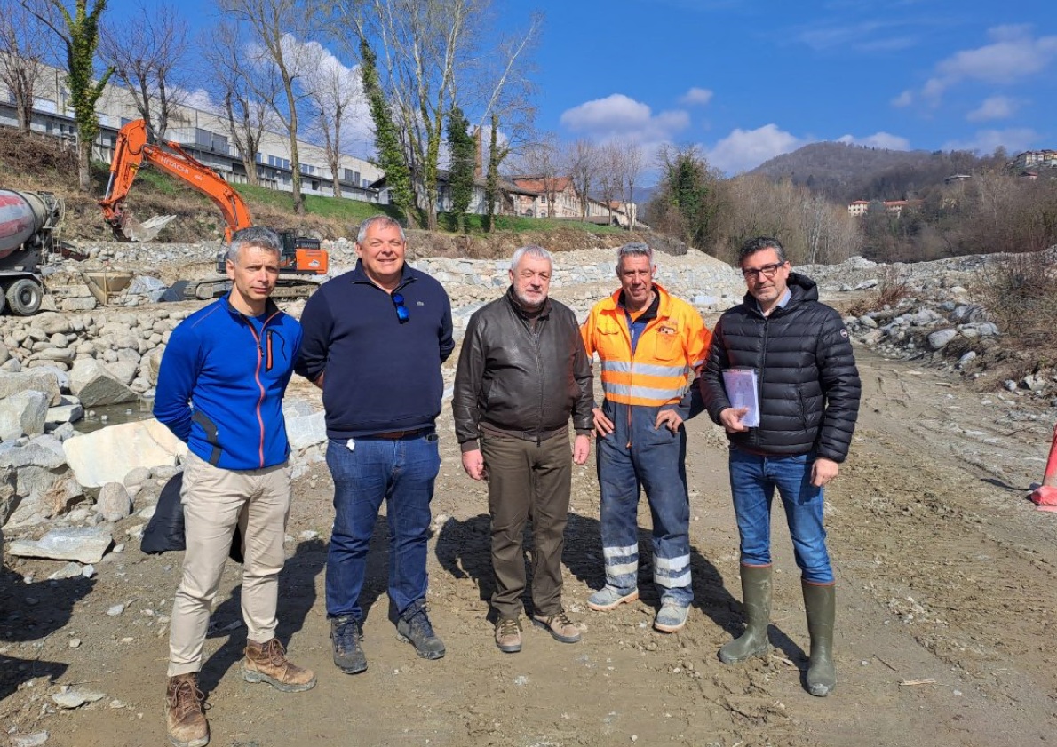 Il sopralluogo sul torrente Cervo