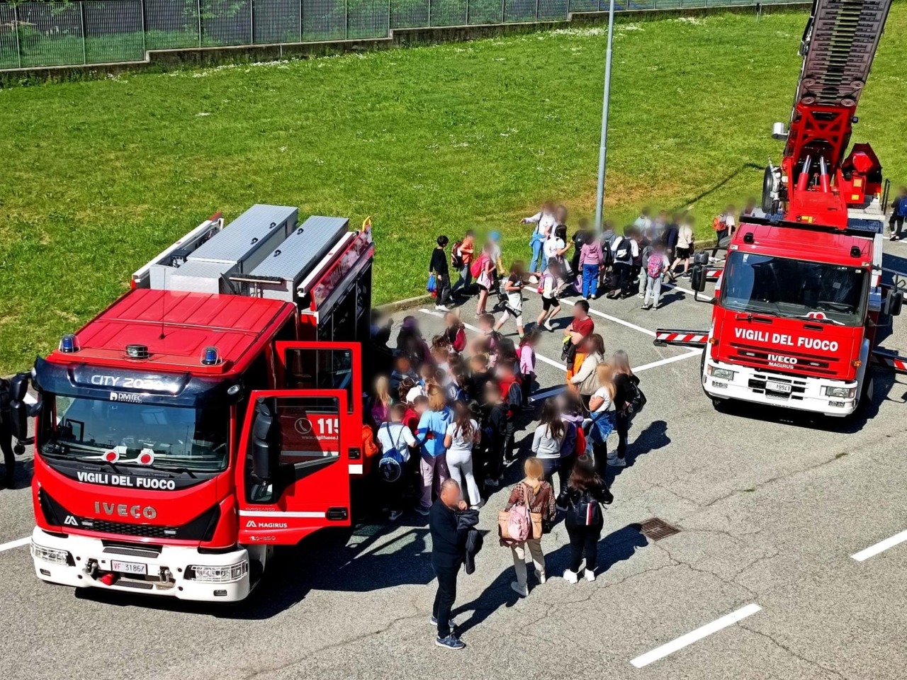 Vigili del Fuoco di Biella: Caserma aperta ai bambini delle elementari