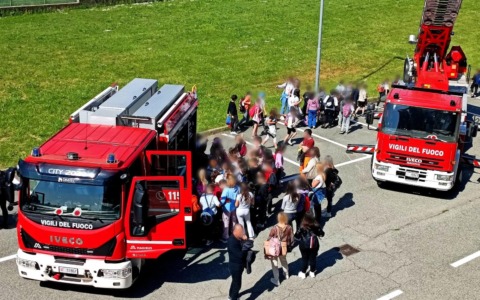 Vigili del Fuoco di Biella: Caserma aperta ai bambini delle elementari