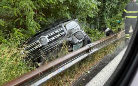 Emanuele Pozzolo si ribalta all’ingresso della superstrada
