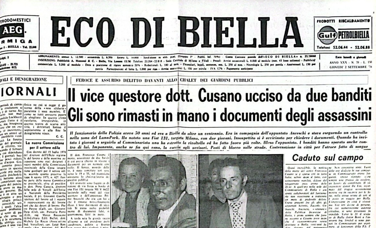 Così l’Eco raccontò i giorni dopo l’omicidio di Cusano